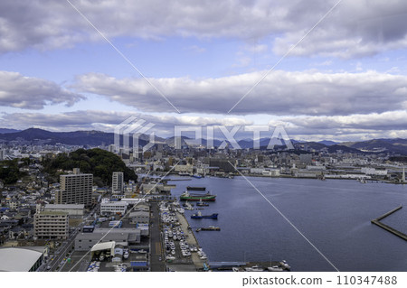 Ujina, Minami Ward, seen from Dejima, Minami Ward, Hiroshima City Ujina, Minami Ward, seen from Dejima, Minami Ward, Hiroshima City 110347488