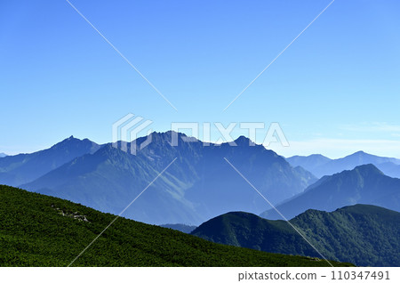 從Norikura山，山的早晨視圖 110347491