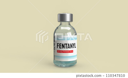The fentanyl for medicine or drug concept 3d rendering. 110347810