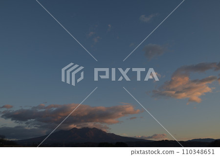 sunrise clouds floating in the blue sky 110348651