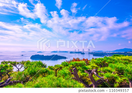 瀨戶大橋和瀨戶內海 瀨戶大橋和瀨戶內海 110349357