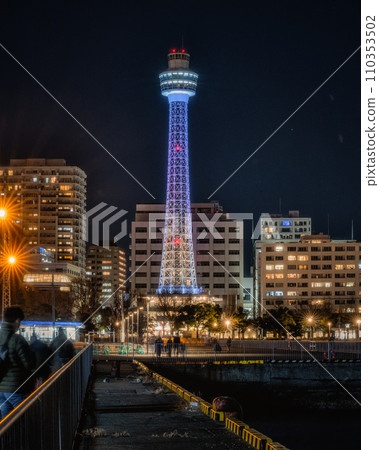 橫濱市山下公園的燈光秀 110353502