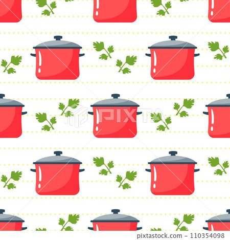 Cooking Equipment Seamless Pattern Design Illustration in Flat Cartoon Template Hand Drawn Cooking Equipment Seamless Pattern Design Illustration in Flat Cartoon Template Hand Drawn 110354098