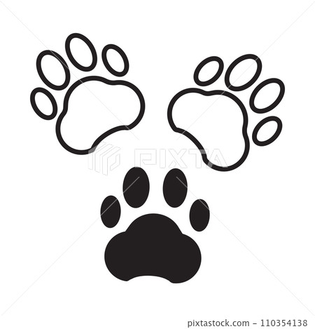 Dog or Cat Paw Print icon 110354138
