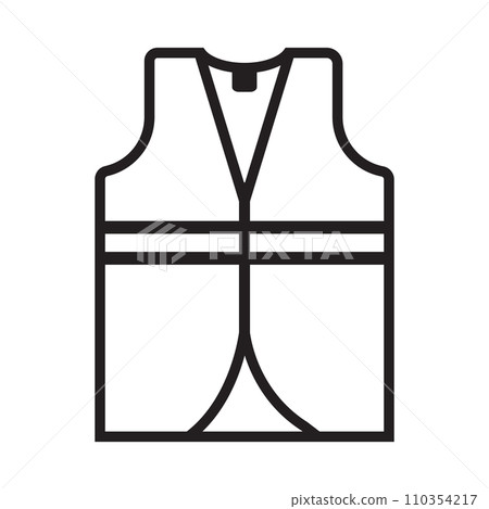 construction worker vest icon 110354217