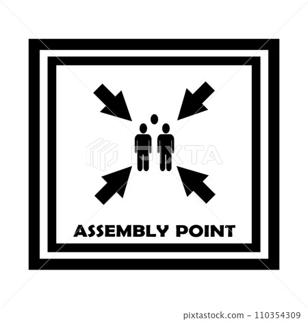 Assembly Point Icon Assembly Point Icon 110354309
