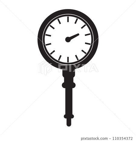 Manometer or pressure gauge icon Manometer or pressure gauge icon 110354372