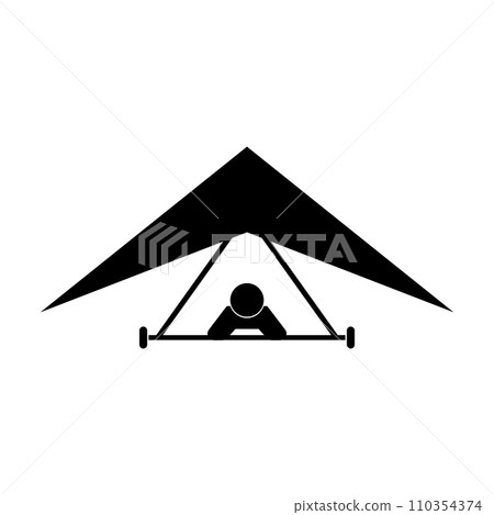 hang gliding icon 110354374