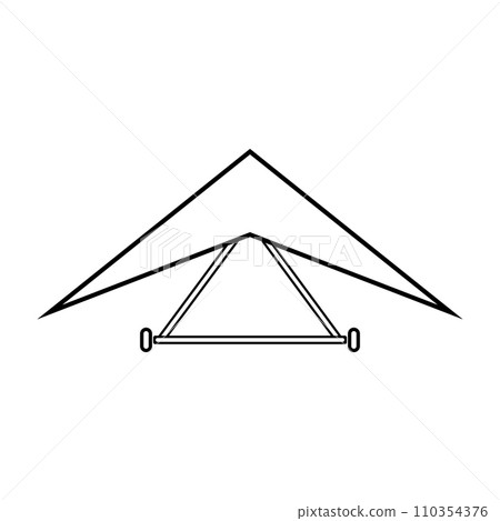 hang gliding icon hang gliding icon 110354376