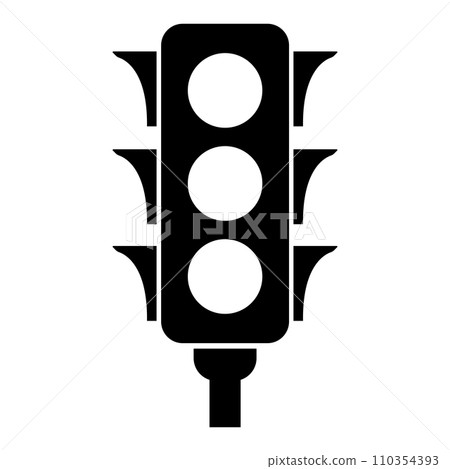 traffic lights icon 110354393