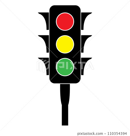 traffic lights icon 110354394