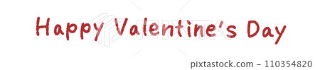 Happy Valentine's Day hand-drawn text material Happy Valentine's Day hand-drawn text material 110354820