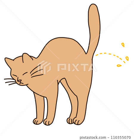 Illustration of a cat marking 110355070