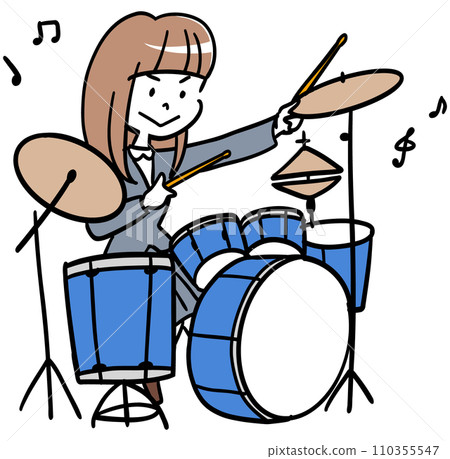 high school girl drums high school girl drums 110355547