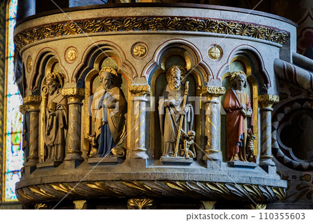 interior of european church interior of european church 110355603