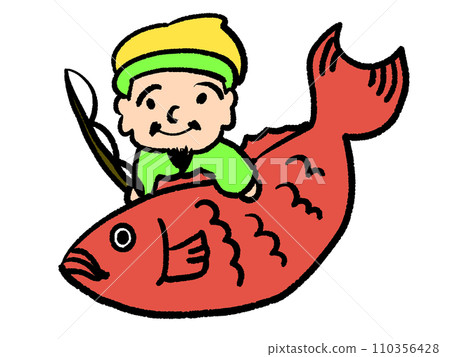 Big sea bream and Ebisu-sama 110356428