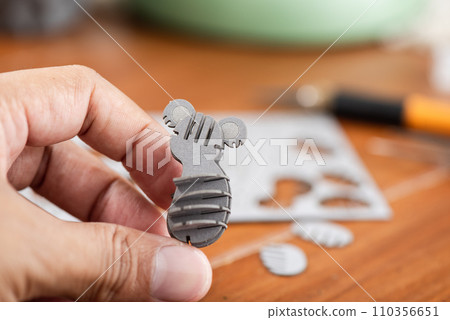 assembling cardboard model 110356651