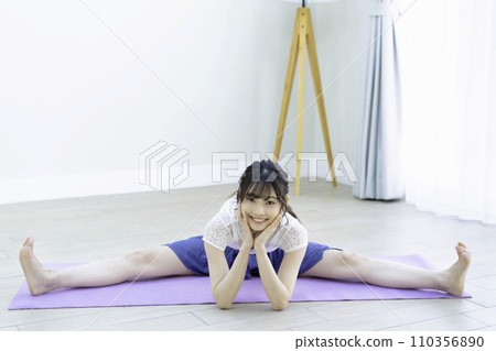 A young lad yoga A young lad yoga 110356890
