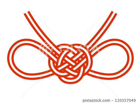 Vector illustration of bowknot mizuhiki Vector illustration of bowknot mizuhiki 110357049
