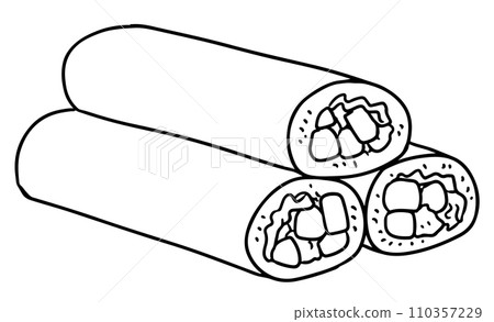 Ehomaki line drawing 110357229