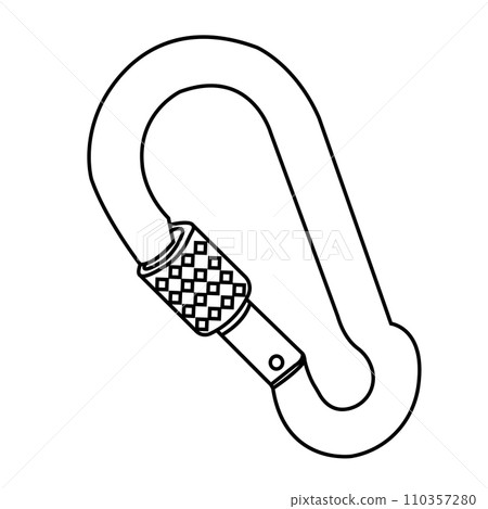 Carabiner mountain equipment icon 110357280