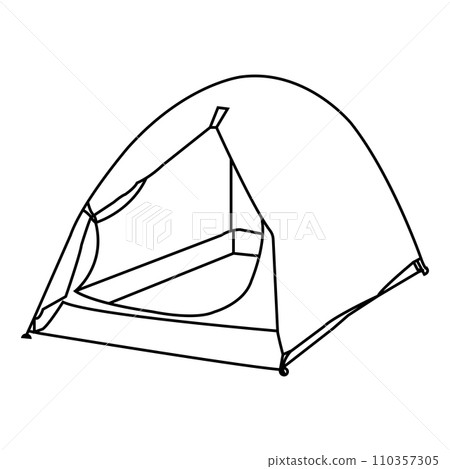 camping tent icon 110357305