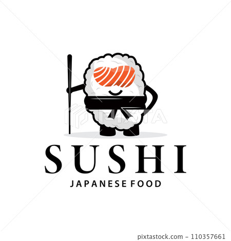 Sushi logo simple design sushi japanese food icon template product japanese cuisine 110357661