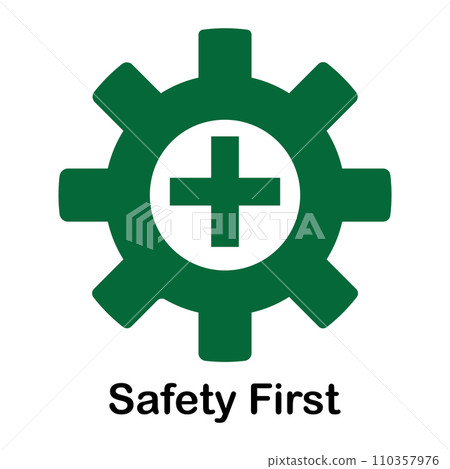 Safety first icon Safety first icon 110357976