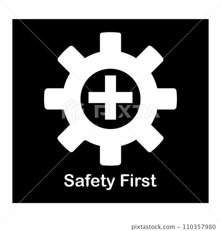 Safety first icon 110357980