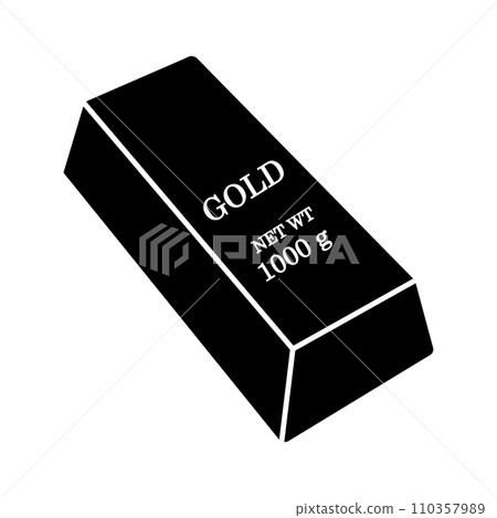 gold bar icon 110357989
