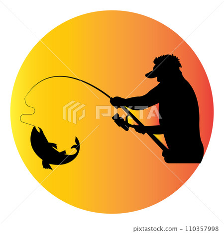 fishing man icon 110357998