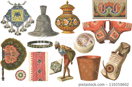 Indian art illustration 110358602