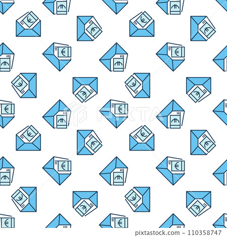 Euro Money in Envelope vector Corruption colored seamless pattern Euro Money in Envelope vector Corruption colored seamless pattern 110358747