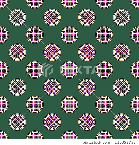 Bulb Diodes on Grow Light vector Phytolamp round colored seamless pattern Bulb Diodes on Grow Light vector Phytolamp round colored seamless pattern 110358755