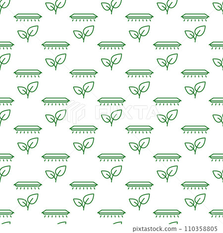 Indoor Plant Growing thin line background or seamless pattern Indoor Plant Growing thin line background or seamless pattern 110358805