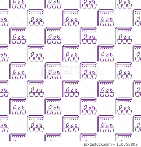 LED Grow Light vector linear seamless pattern 110358809
