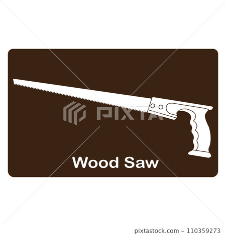 Wood saw icon Wood saw icon 110359273