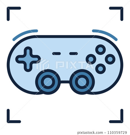 Gamepad or Game Controller vector colored icon or design element Gamepad or Game Controller vector colored icon or design element 110359729