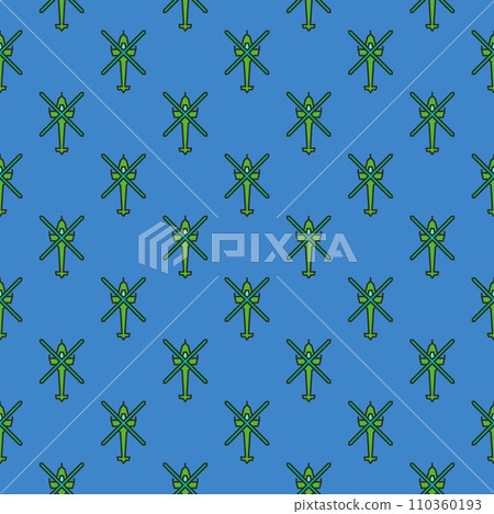 Military Helicopter vector concept colored seamless pattern Military Helicopter vector concept colored seamless pattern 110360193