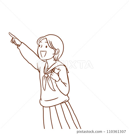 女學生指指點點的插圖 110361307