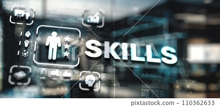 Skills improvement and personal development concept Skills improvement and personal development concept 110362633