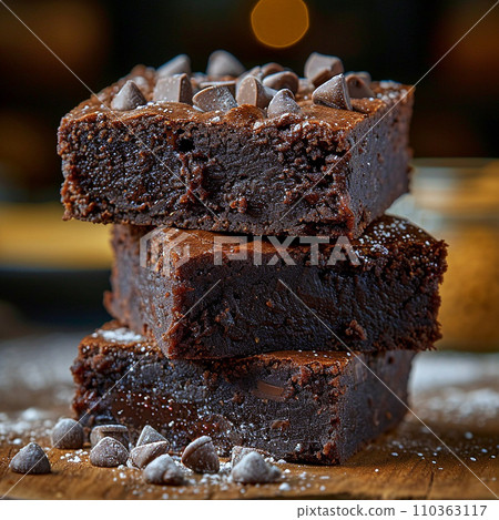 適合搭配咖啡的甜點：布朗尼蛋糕 110363117