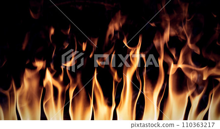 Flames texture background on a black background Flames texture background on a black background 110363217