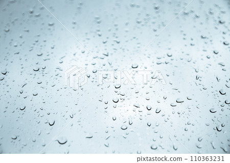 Rain drops on a window 110363231