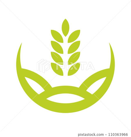 Wheat icon logo design Wheat icon logo design 110363966
