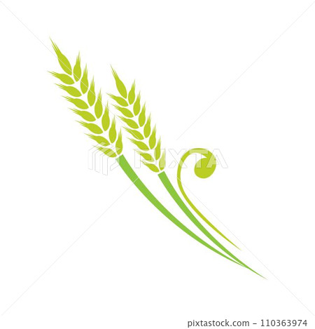 Wheat icon logo design 110363974