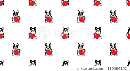 dog seamless pattern french bulldog valentine heart vector cartoon puppy hug pet doodle gift wrapping paper tile background repeat wallpaper illustration scarf isolated design dog seamless pattern french bulldog valentine heart vector cartoon puppy hug pet doodle gift wrapping paper tile background repeat wallpaper illustration scarf isolated design 110364192