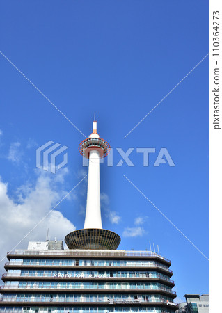 Kyoto Tower against the blue sky Kyoto Tower against the blue sky 110364273