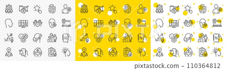 Outline Medical mask, Like and Inspect line icons pack for web with Alarm clock, Safe time, Microphone line icon. User idea, Computer fingerprint, Head pictogram icon. Discounts app. Vector Outline Medical mask, Like and Inspect line icons pack for web with Alarm clock, Safe time, Microphone line icon. User idea, Computer fingerprint, Head pictogram icon. Discounts app. Vector 110364812