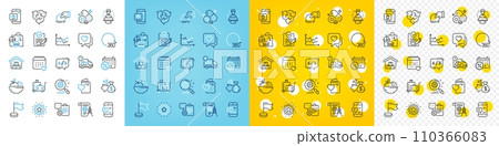 Vector icons set of Donate, Milestone and 360 degrees line icons pack for web with Divider document, Rfp, Delivery outline icon. Fruits, Diagram chart, Loan pictogram. Love document. Vector Vector icons set of Donate, Milestone and 360 degrees line icons pack for web with Divider document, Rfp, Delivery outline icon. Fruits, Diagram chart, Loan pictogram. Love document. Vector 110366083